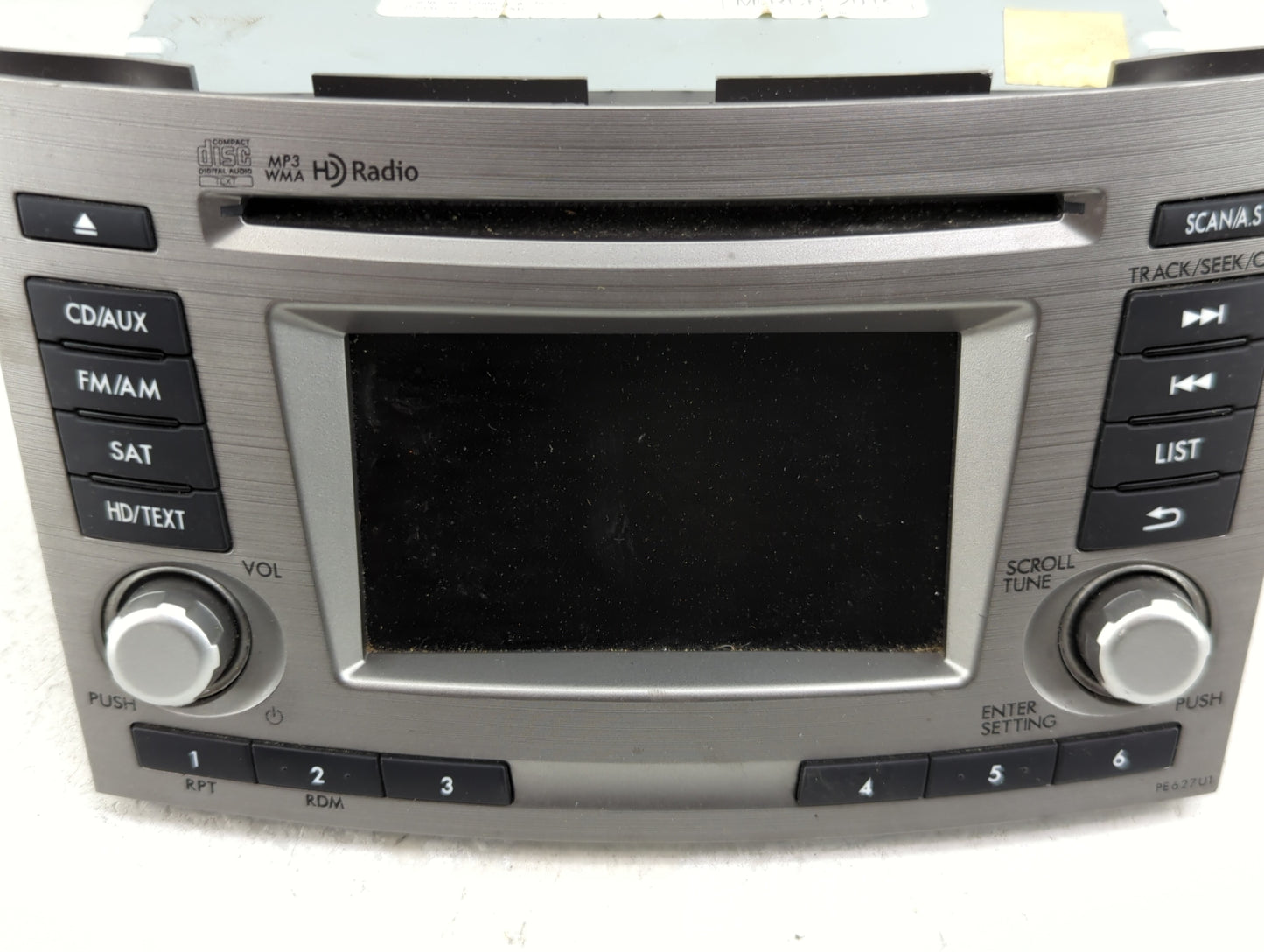 2012 Subaru Legacy Radio AM FM Cd Player Receiver Replacement P/N:86201AJ62A CQ-JF1AE04D Fits OEM Used Auto Parts - Oemuseda