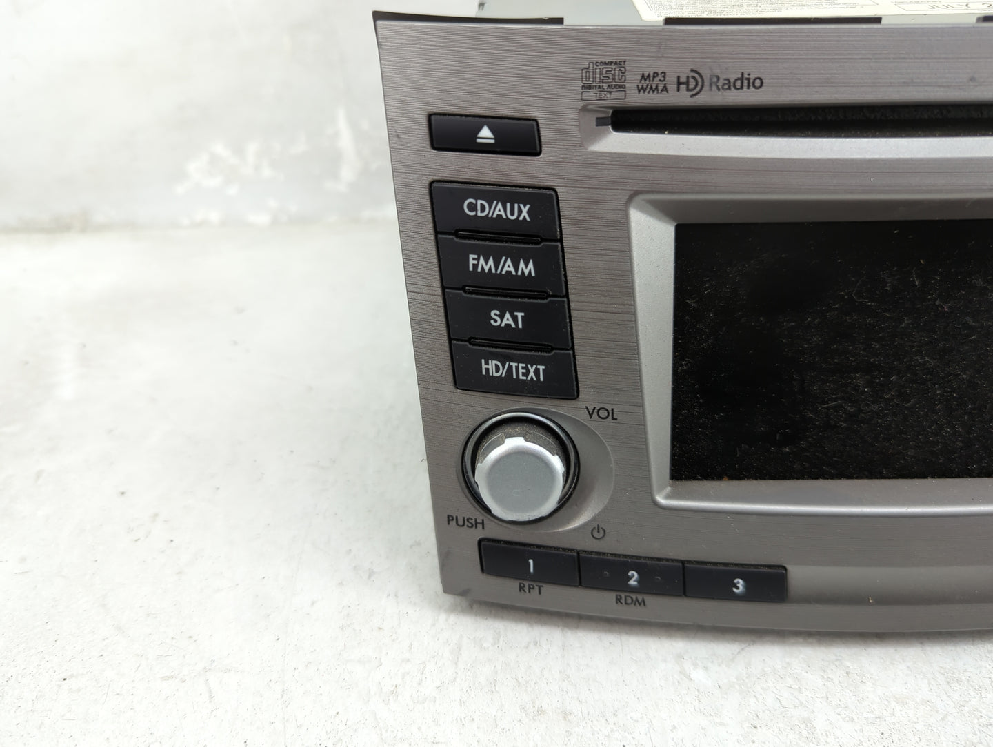 2012 Subaru Legacy Radio AM FM Cd Player Receiver Replacement P/N:86201AJ62A CQ-JF10E04D Fits OEM Used Auto Parts - Oemuseda