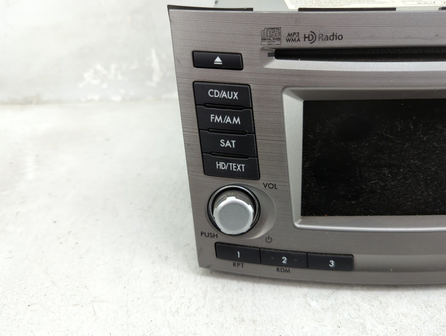 2012 Subaru Legacy Radio AM FM Cd Player Receiver Replacement P/N:86201AJ62A CQ-JF10E04D Fits OEM Used Auto Parts - Oemuseda