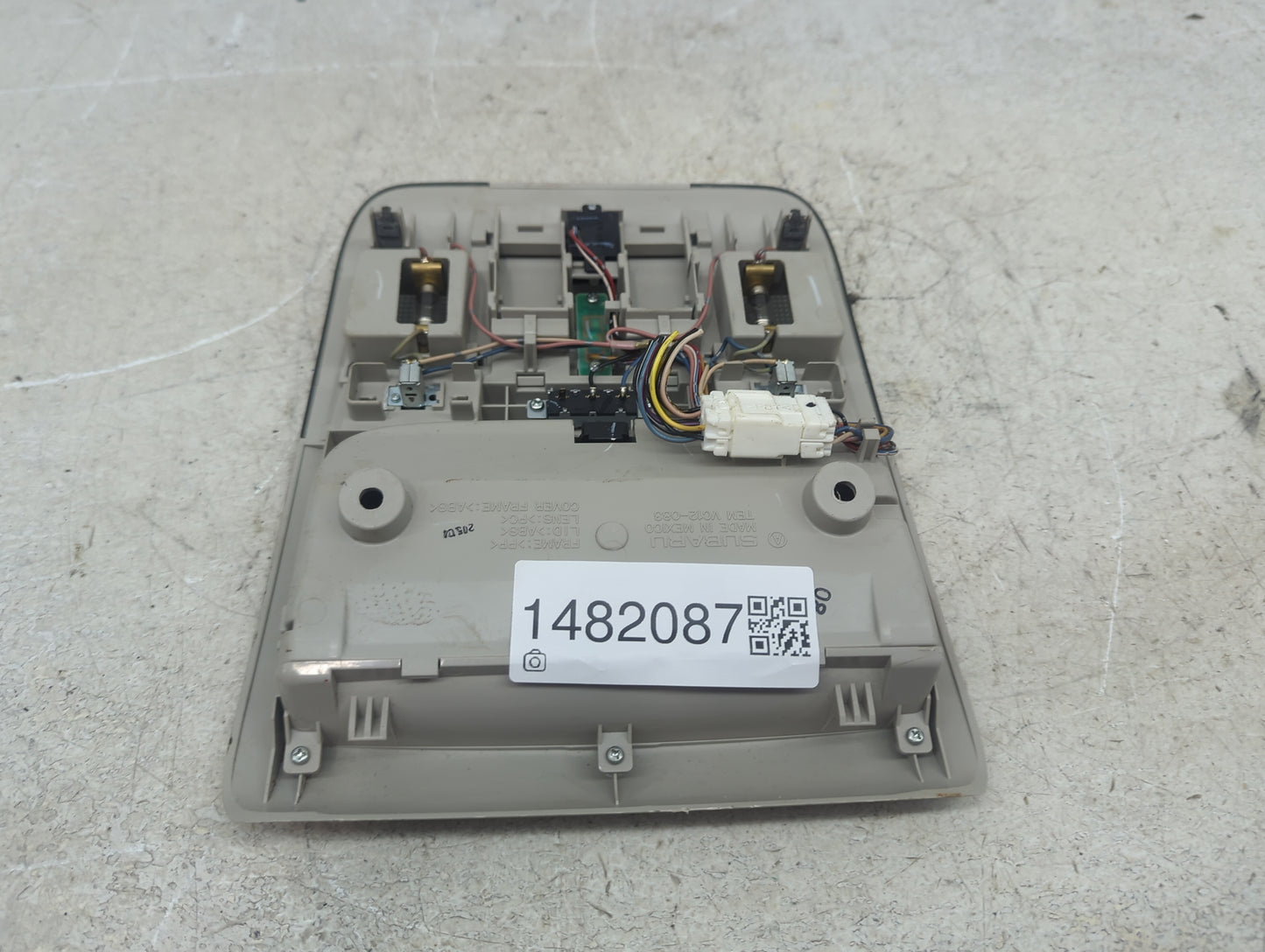 2012 Subaru Legacy Overhead Roof Console Tan - Oemusedautoparts1.com