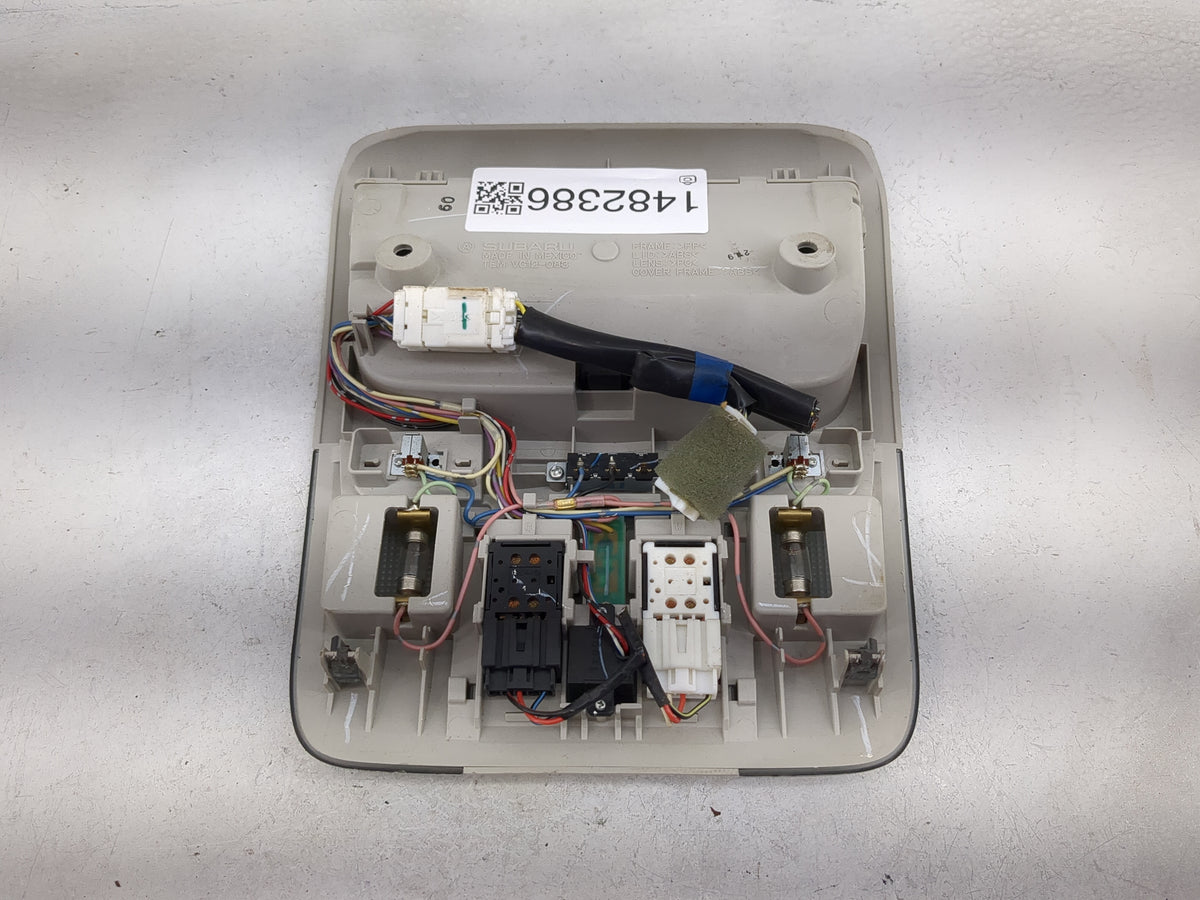 2012 Subaru Legacy Overhead Roof Console Tan 1482386 - Oemusedautoparts1.com