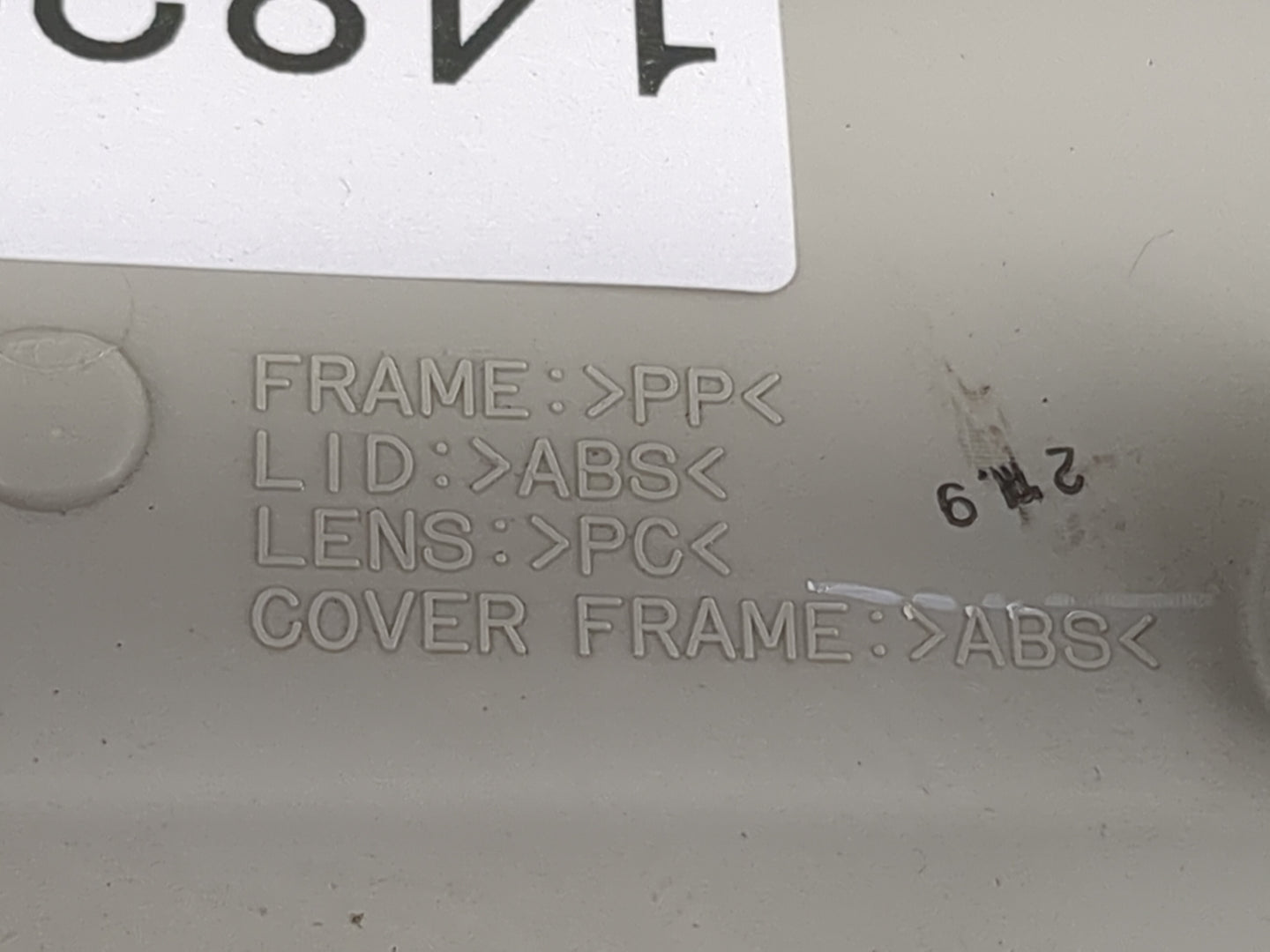 2012 Subaru Legacy Overhead Roof Console Tan 1482386 - Oemusedautoparts1.com
