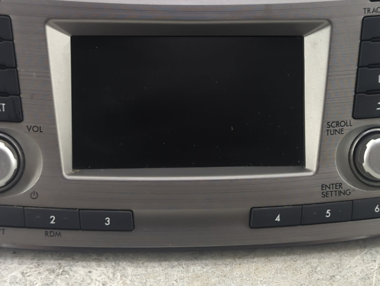 2010-2012 Subaru Legacy Radio AM FM Cd Player Receiver Replacement P/N:86201AJ62A CQ-JF10E04D Fits Fits 2010 2011 2012 OEM U
