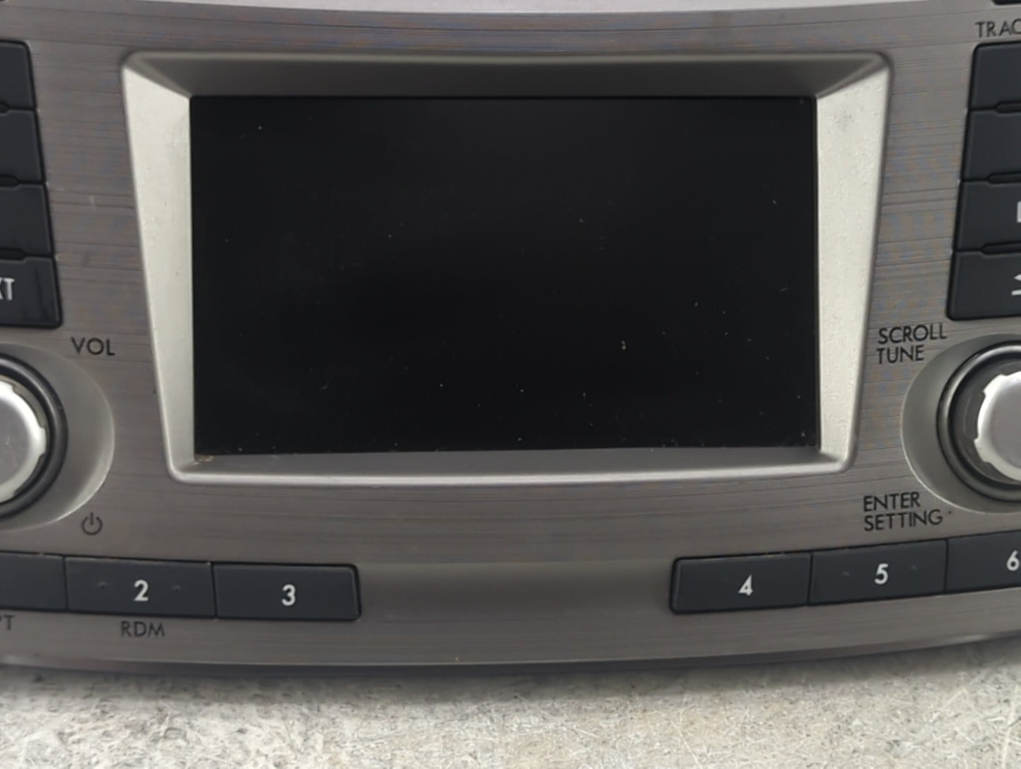 2010-2012 Subaru Legacy Radio AM FM Cd Player Receiver Replacement P/N:86201AJ62A CQ-JF10E04D Fits Fits 2010 2011 2012 OEM U