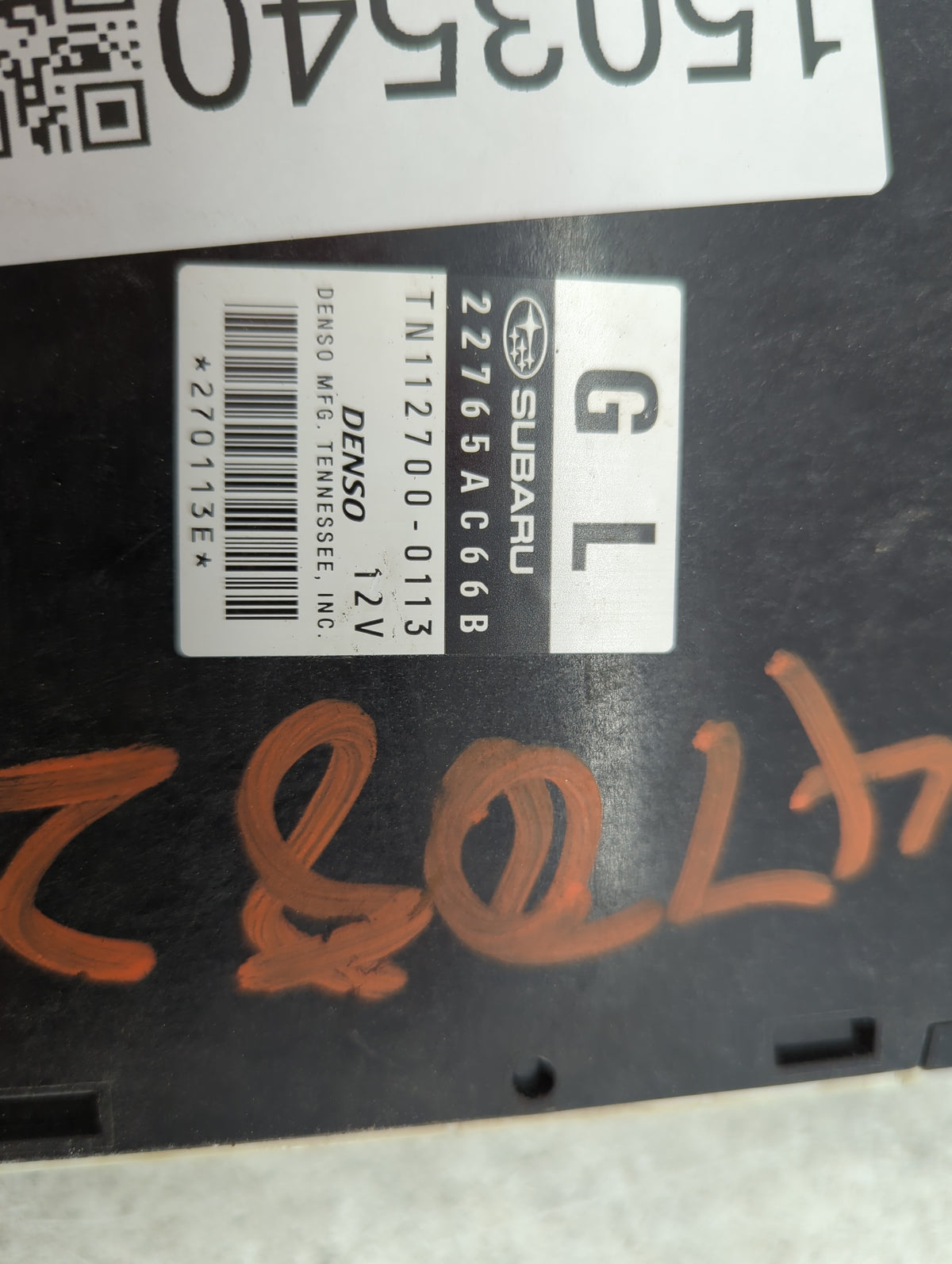 2012 Subaru Legacy PCM Engine Control Computer ECU ECM PCU OEM P/N:22765AC66B TN112700-0113 Fits OEM Used Auto Parts - Oemus