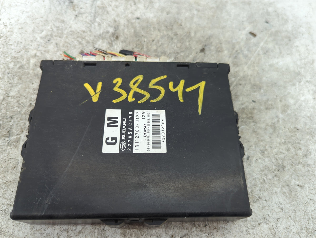 2012 Subaru Legacy PCM Engine Control Computer ECU ECM PCU OEM P/N:22765AC67B TN112700-0122 OEM Used Auto Parts - Oemusedaut