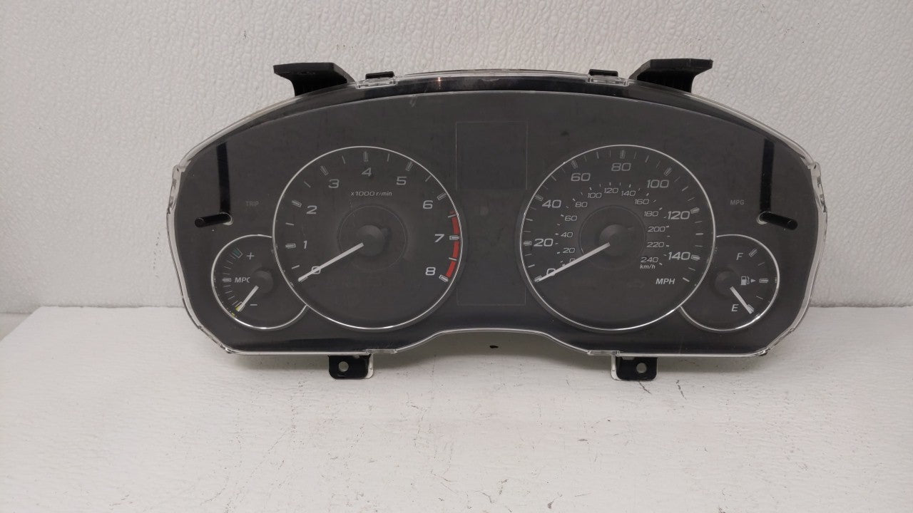 2012 Subaru Legacy Instrument Cluster Speedometer Gauges P/N:85003AJ61A Fits OEM Used Auto Parts - Oemusedautoparts1.com