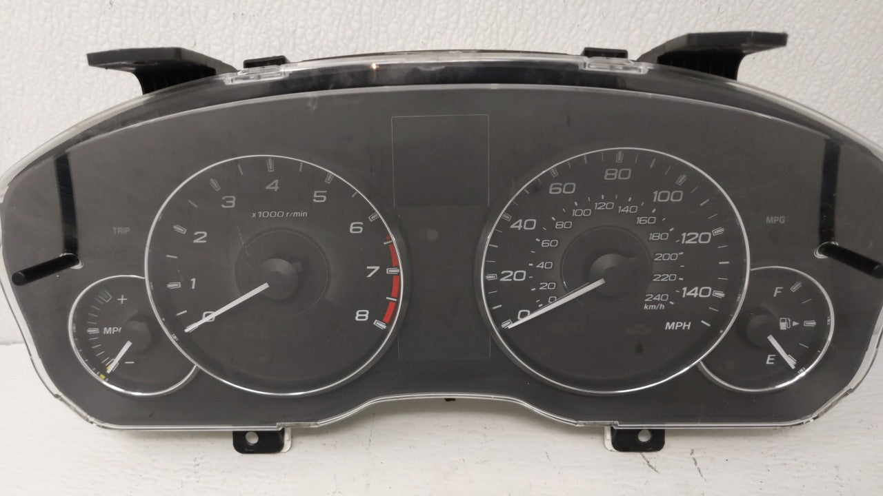 2012 Subaru Legacy Instrument Cluster Speedometer Gauges P/N:85003AJ61A Fits OEM Used Auto Parts - Oemusedautoparts1.com