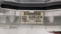 2012 Subaru Legacy Instrument Cluster Speedometer Gauges P/N:85003AJ61A Fits OEM Used Auto Parts - Oemusedautoparts1.com