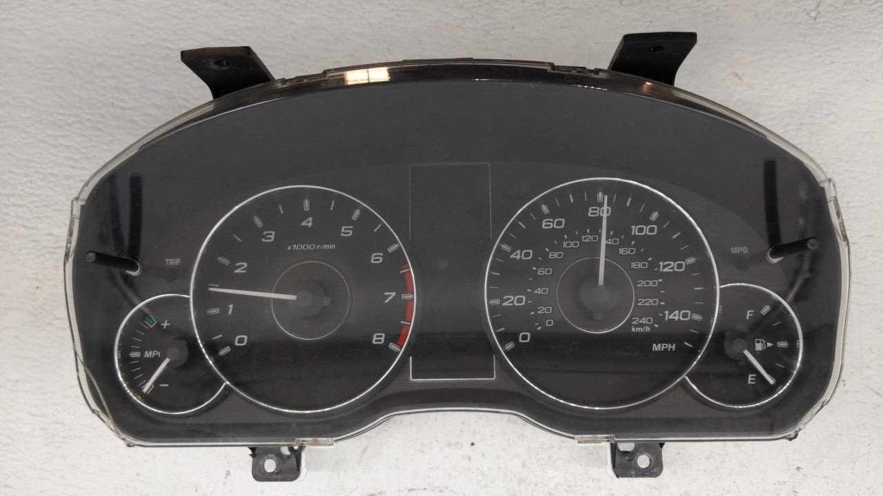 2012 Subaru Legacy Instrument Cluster Speedometer Gauges P/N:85003AJ61A Fits OEM Used Auto Parts - Oemusedautoparts1.com