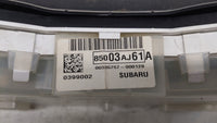 2012 Subaru Legacy Instrument Cluster Speedometer Gauges P/N:85003AJ61A Fits OEM Used Auto Parts - Oemusedautoparts1.com
