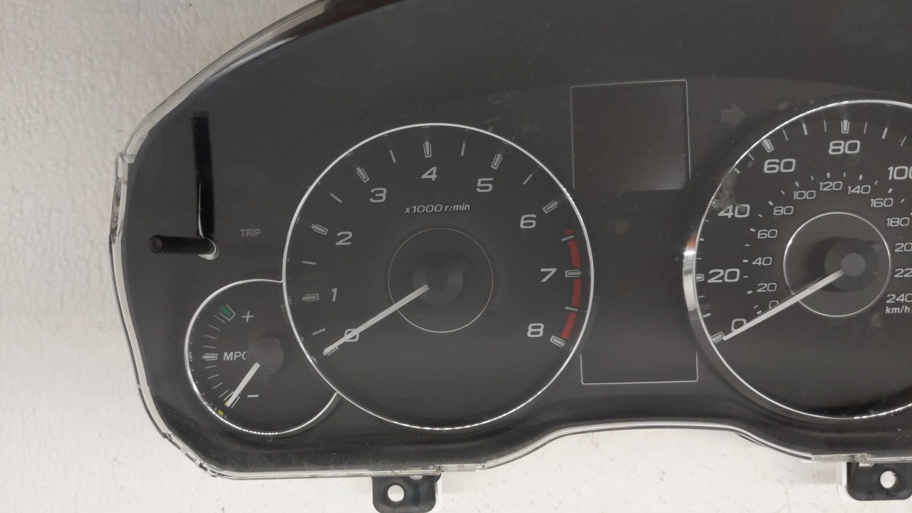 2012 Subaru Legacy Instrument Cluster Speedometer Gauges P/N:85003AJ61A Fits OEM Used Auto Parts - Oemusedautoparts1.com