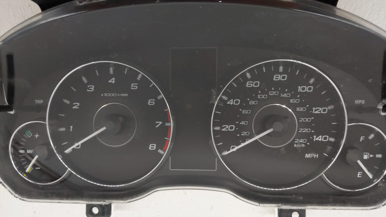 2012 Subaru Legacy Instrument Cluster Speedometer Gauges P/N:85003AJ61A Fits OEM Used Auto Parts - Oemusedautoparts1.com