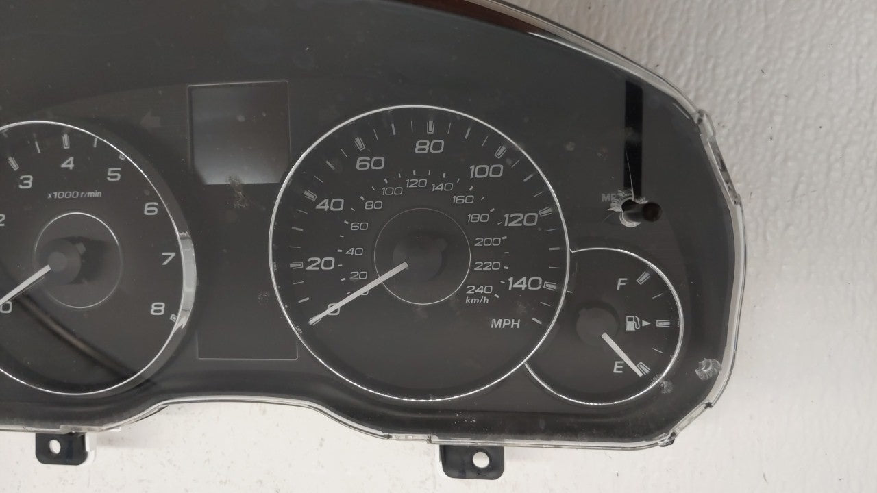 2012 Subaru Legacy Instrument Cluster Speedometer Gauges P/N:85003AJ61A Fits OEM Used Auto Parts - Oemusedautoparts1.com