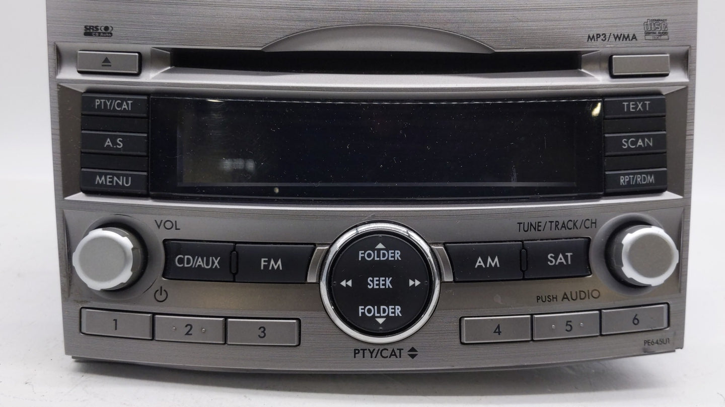 2010-2012 Subaru Legacy Am Fm Cd Player Radio Receiver - Oemusedautoparts1.com