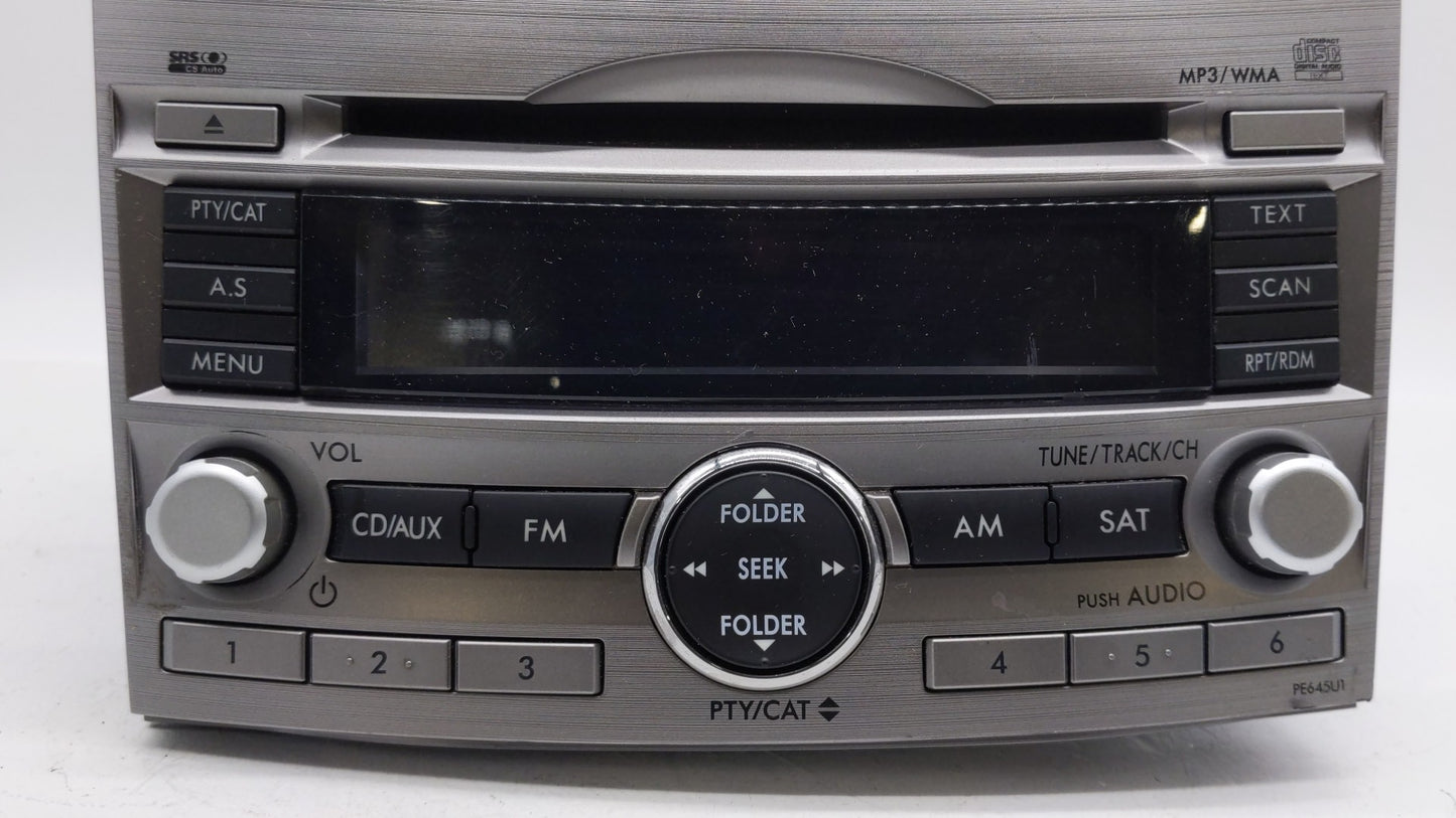 2010-2012 Subaru Legacy Am Fm Cd Player Radio Receiver - Oemusedautoparts1.com