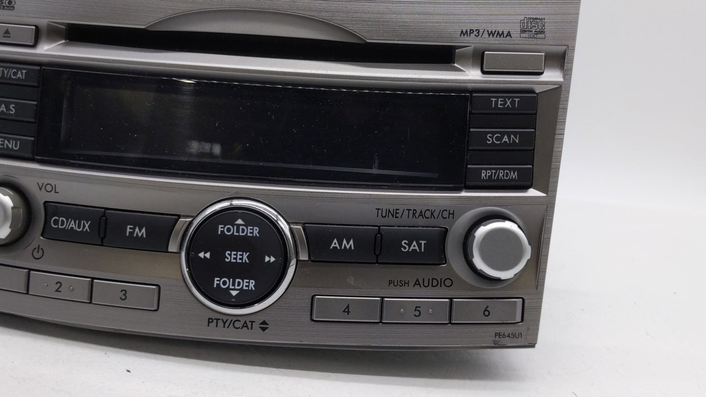 2010-2012 Subaru Legacy Am Fm Cd Player Radio Receiver - Oemusedautoparts1.com