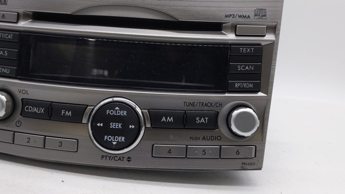 2010-2012 Subaru Legacy Am Fm Cd Player Radio Receiver 298336 - Oemusedautoparts1.com
