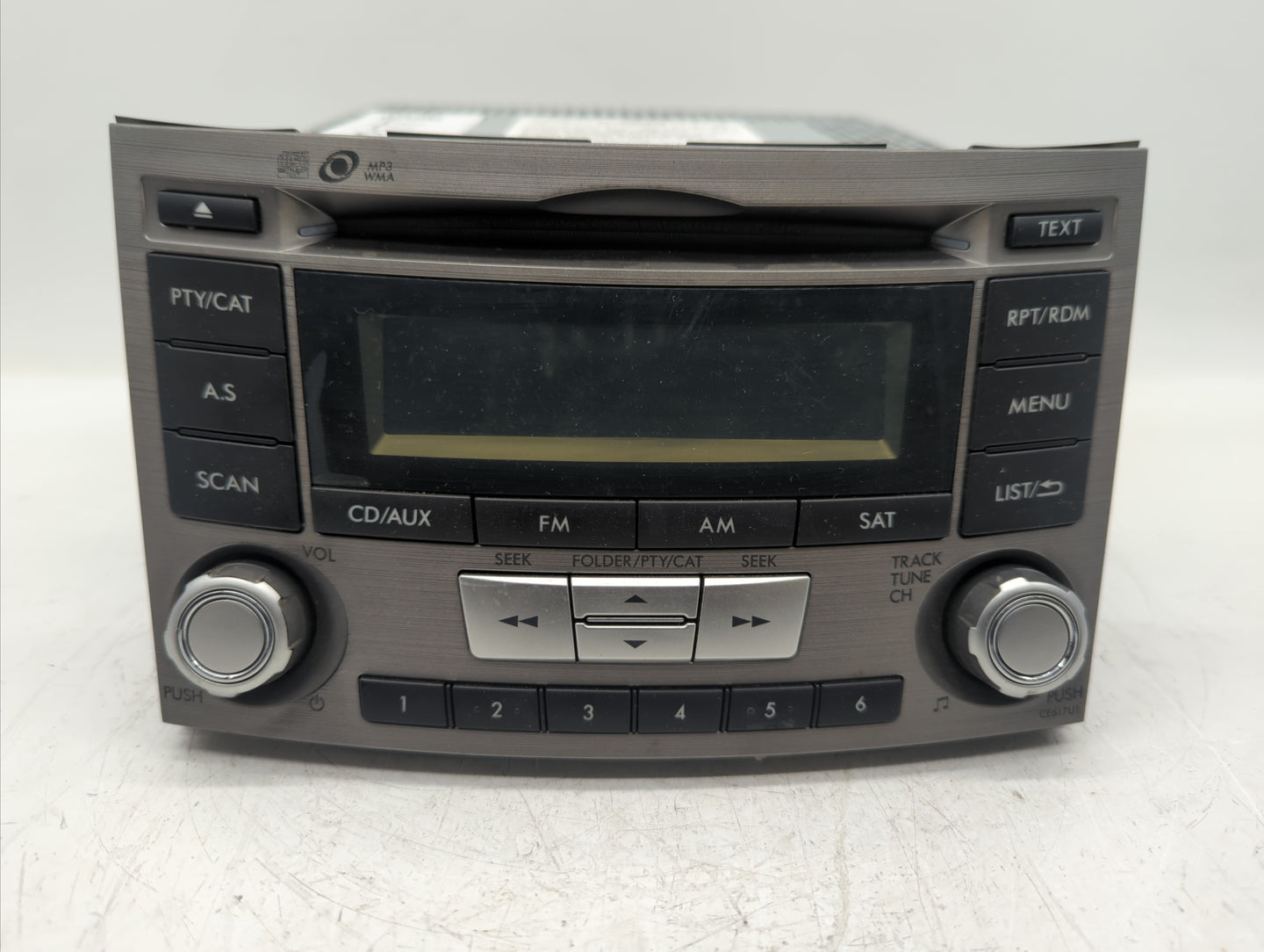 2012-2014 Subaru Legacy Radio AM FM Cd Player Receiver Replacement P/N:86201AJ61A Fits Fits 2012 2013 2014 OEM Used Auto Par