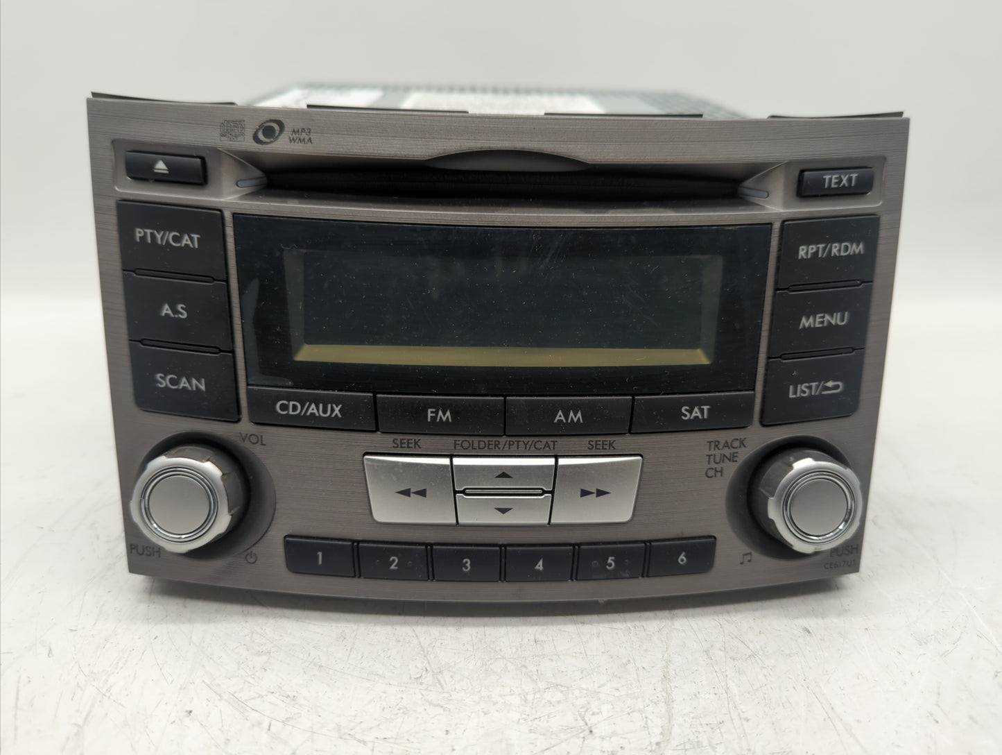 2012-2014 Subaru Legacy Radio AM FM Cd Player Receiver Replacement P/N:86201AJ61A Fits Fits 2012 2013 2014 OEM Used Auto Par