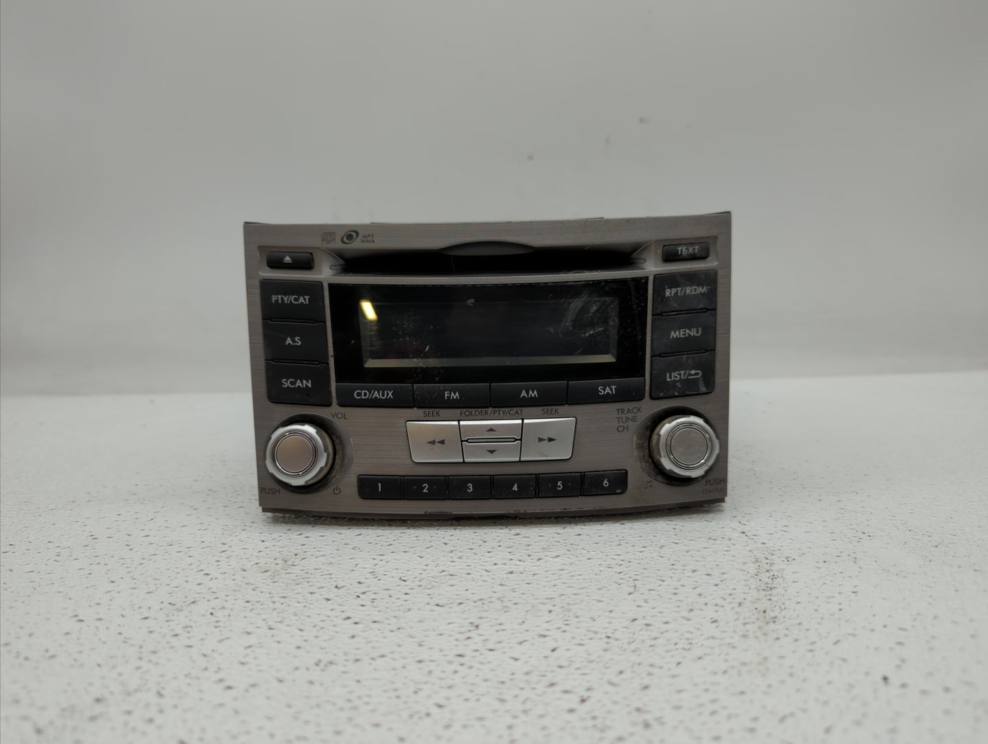 2012-2014 Subaru Legacy Radio AM FM Cd Player Receiver Replacement P/N:86201AJ61A Fits Fits 2012 2013 2014 OEM Used Auto Par