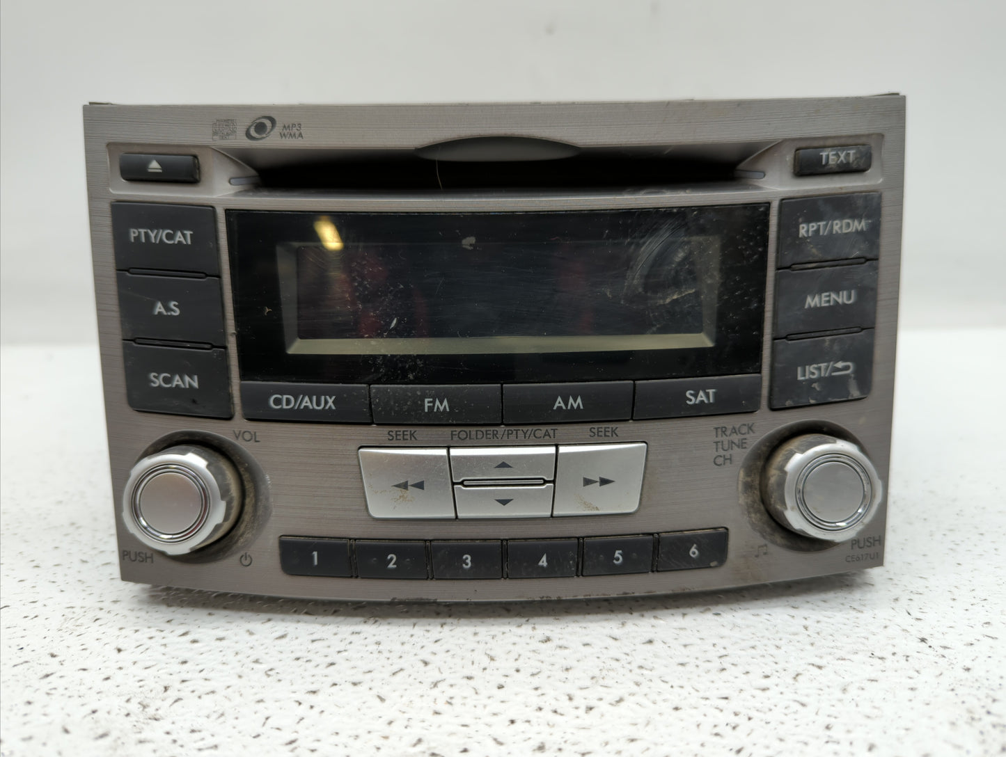 2012-2014 Subaru Legacy Radio AM FM Cd Player Receiver Replacement P/N:86201AJ61A Fits Fits 2012 2013 2014 OEM Used Auto Par