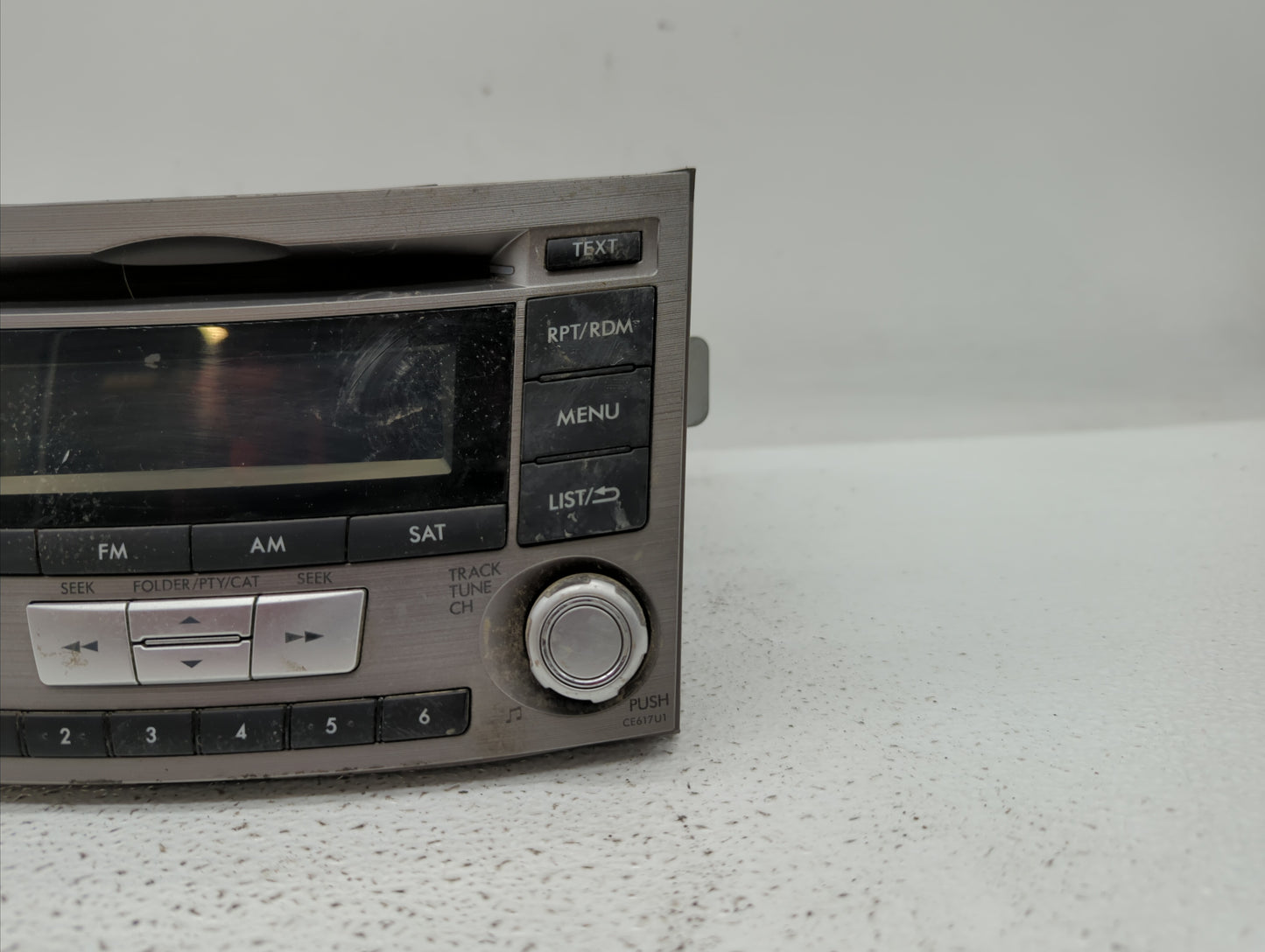 2012-2014 Subaru Legacy Radio AM FM Cd Player Receiver Replacement P/N:86201AJ61A Fits Fits 2012 2013 2014 OEM Used Auto Par