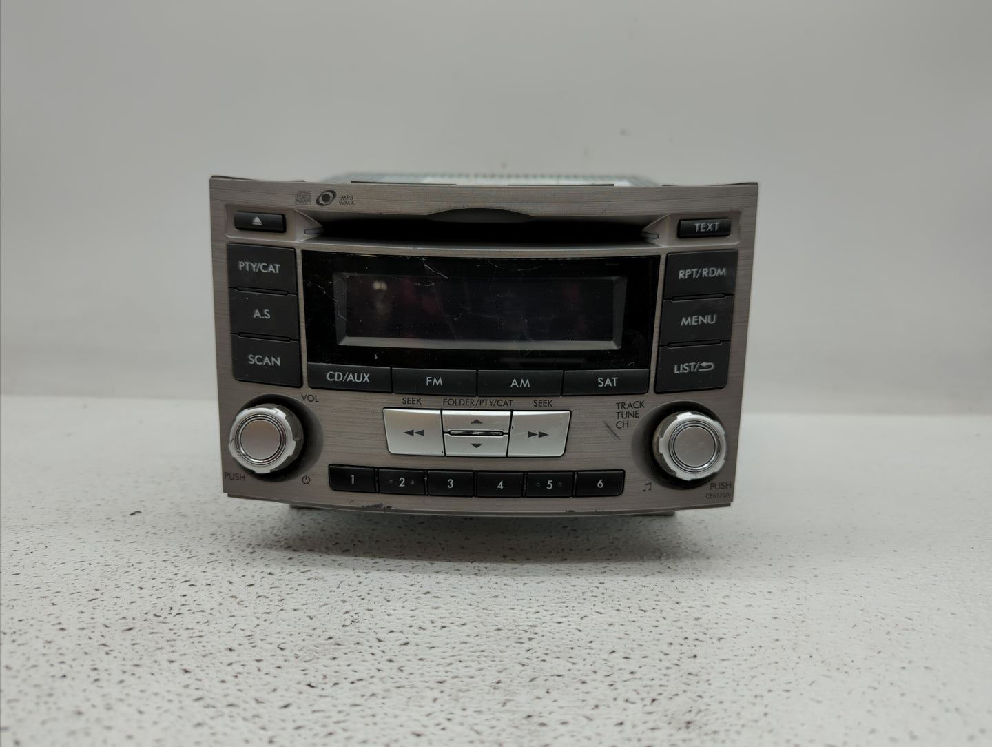 2012-2014 Subaru Legacy Radio AM FM Cd Player Receiver Replacement P/N:86201AJ61A Fits Fits 2012 2013 2014 OEM Used Auto Par