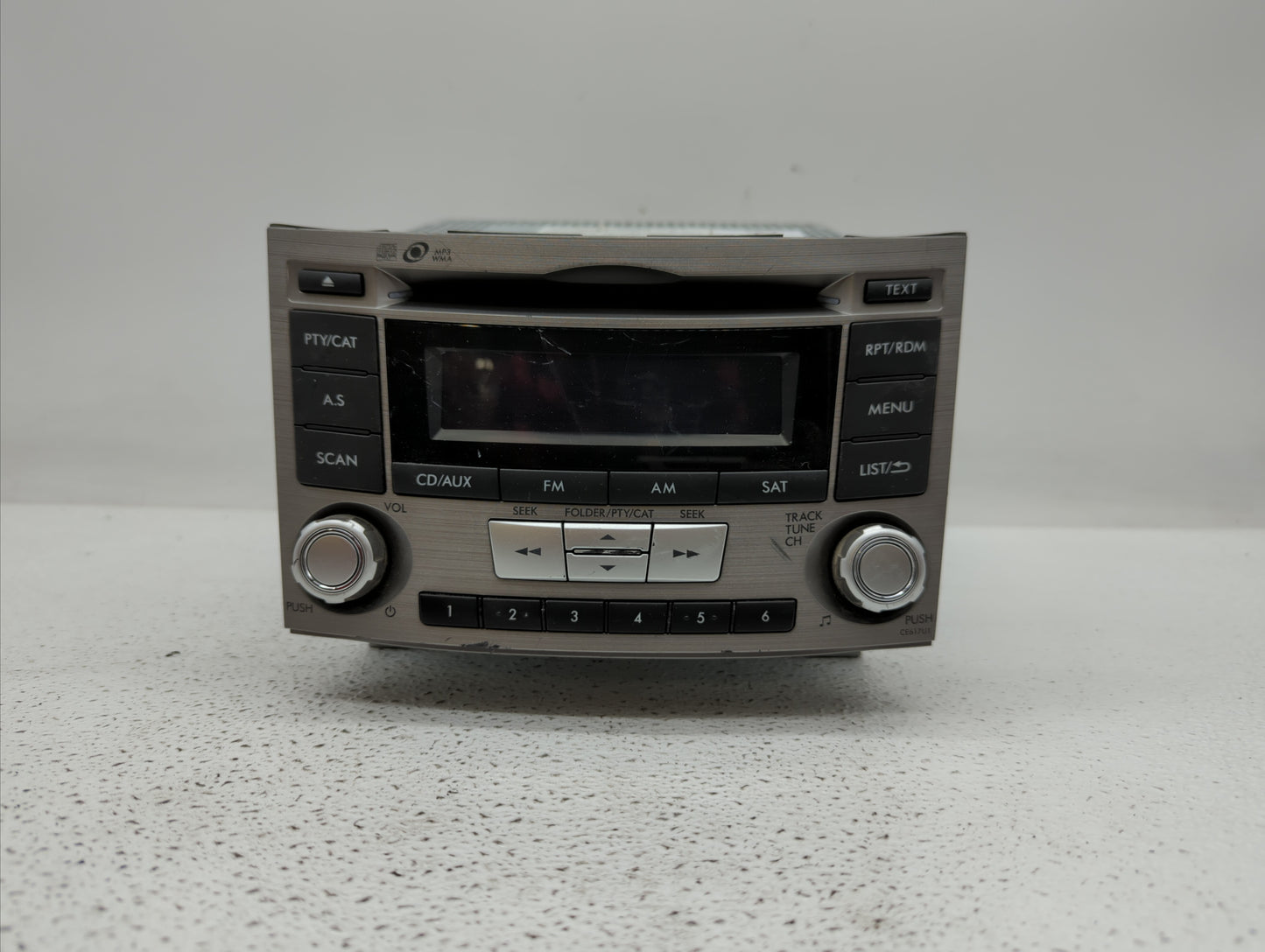 2012-2014 Subaru Legacy Radio AM FM Cd Player Receiver Replacement P/N:86201AJ61A Fits Fits 2012 2013 2014 OEM Used Auto Par