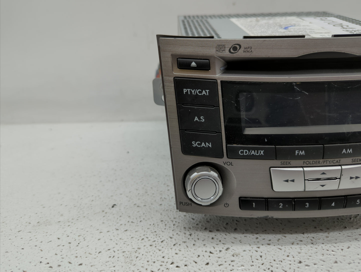 2012-2014 Subaru Legacy Radio AM FM Cd Player Receiver Replacement P/N:86201AJ61A Fits Fits 2012 2013 2014 OEM Used Auto Par