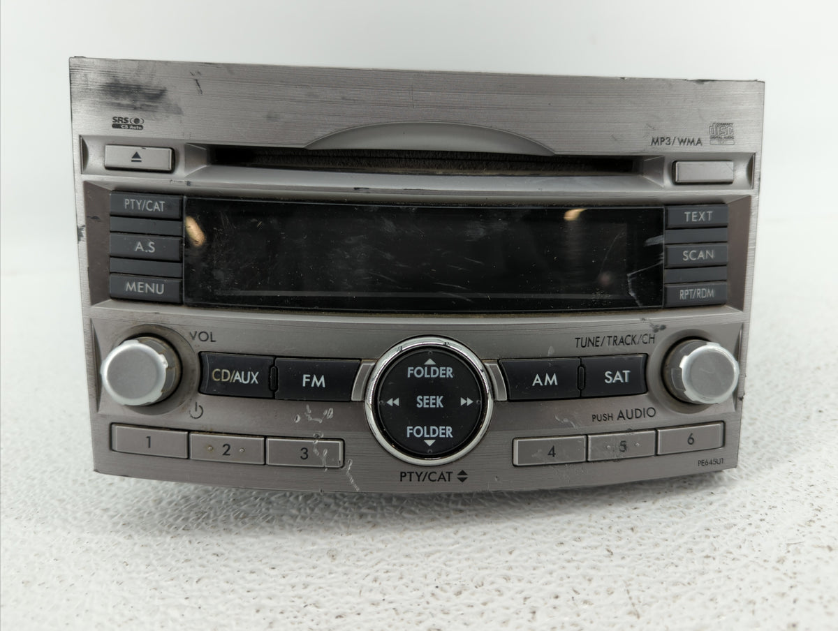 2010-2012 Subaru Legacy Am Fm Cd Player Radio Receiver 345459 - Oemusedautoparts1.com