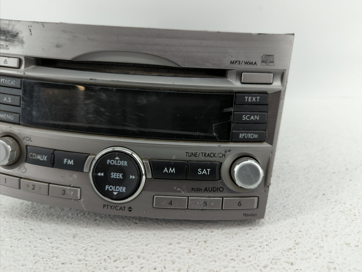 2010-2012 Subaru Legacy Am Fm Cd Player Radio Receiver 345459 - Oemusedautoparts1.com