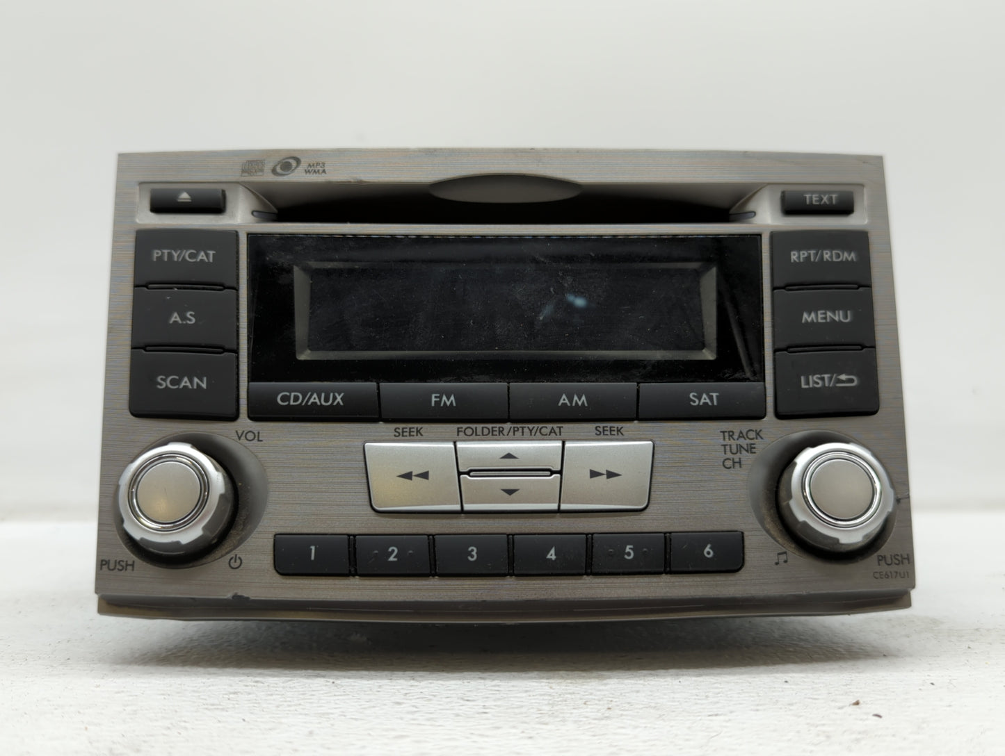 2012-2014 Subaru Legacy Radio AM FM Cd Player Receiver Replacement P/N:86201AJ61A Fits Fits 2012 2013 2014 OEM Used Auto Par