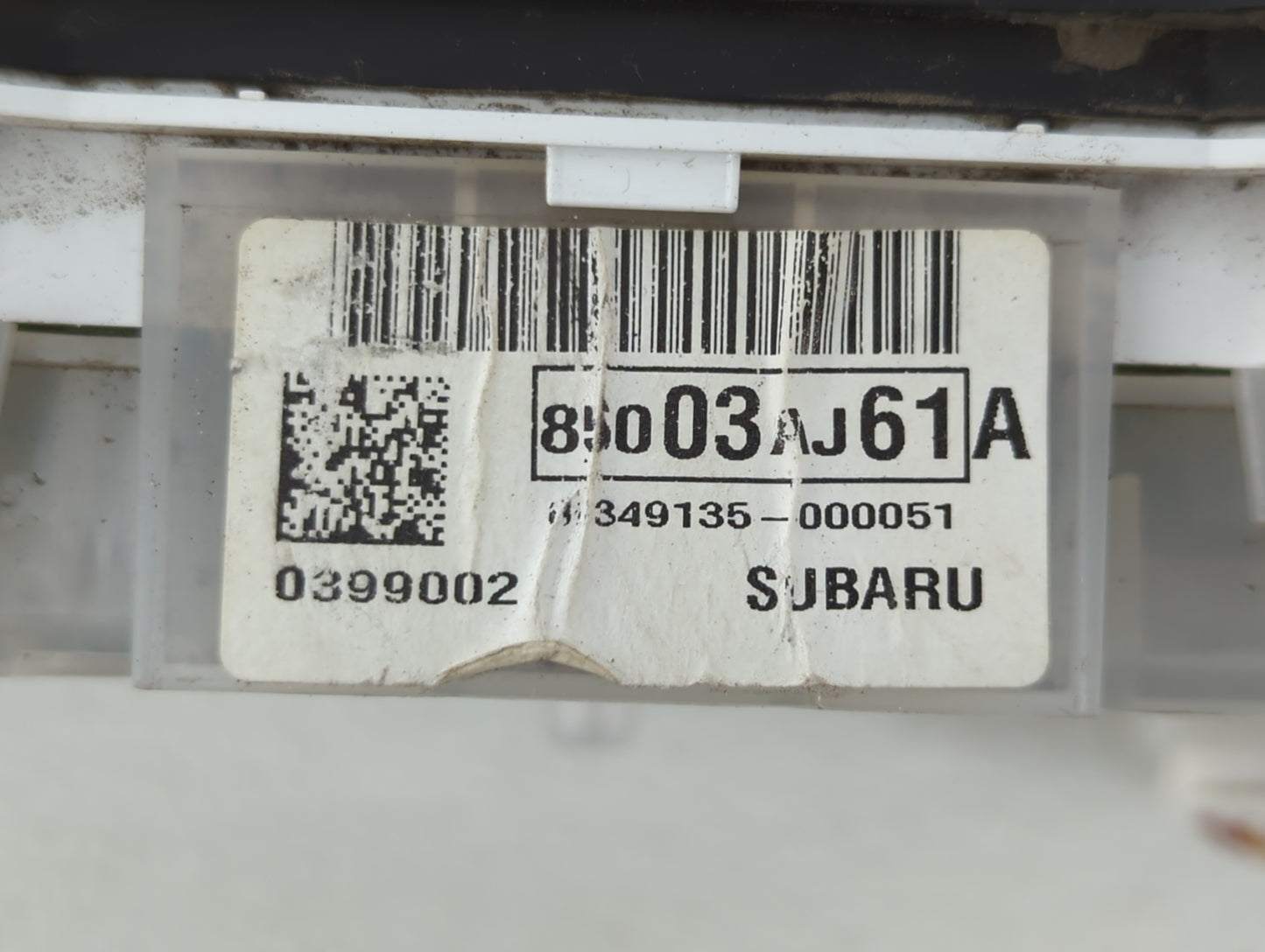 2012 Subaru Legacy Instrument Cluster Speedometer Gauges P/N:85003AJ61A Fits OEM Used Auto Parts - Oemusedautoparts1.com