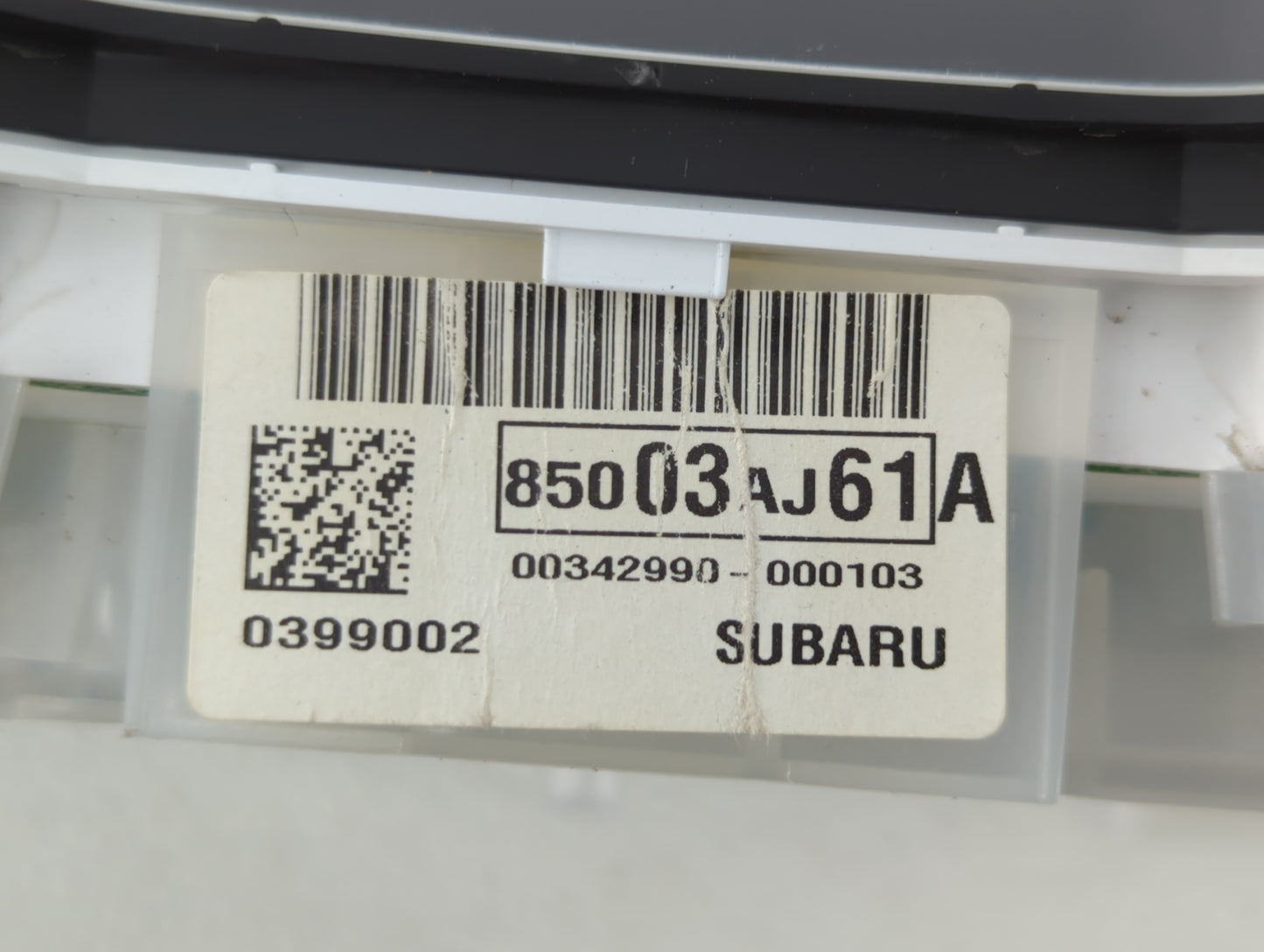 2012 Subaru Legacy Instrument Cluster Speedometer Gauges P/N:85003AJ61A Fits OEM Used Auto Parts - Oemusedautoparts1.com