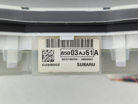 2012 Subaru Legacy Instrument Cluster Speedometer Gauges P/N:85003AJ61A Fits OEM Used Auto Parts - Oemusedautoparts1.com