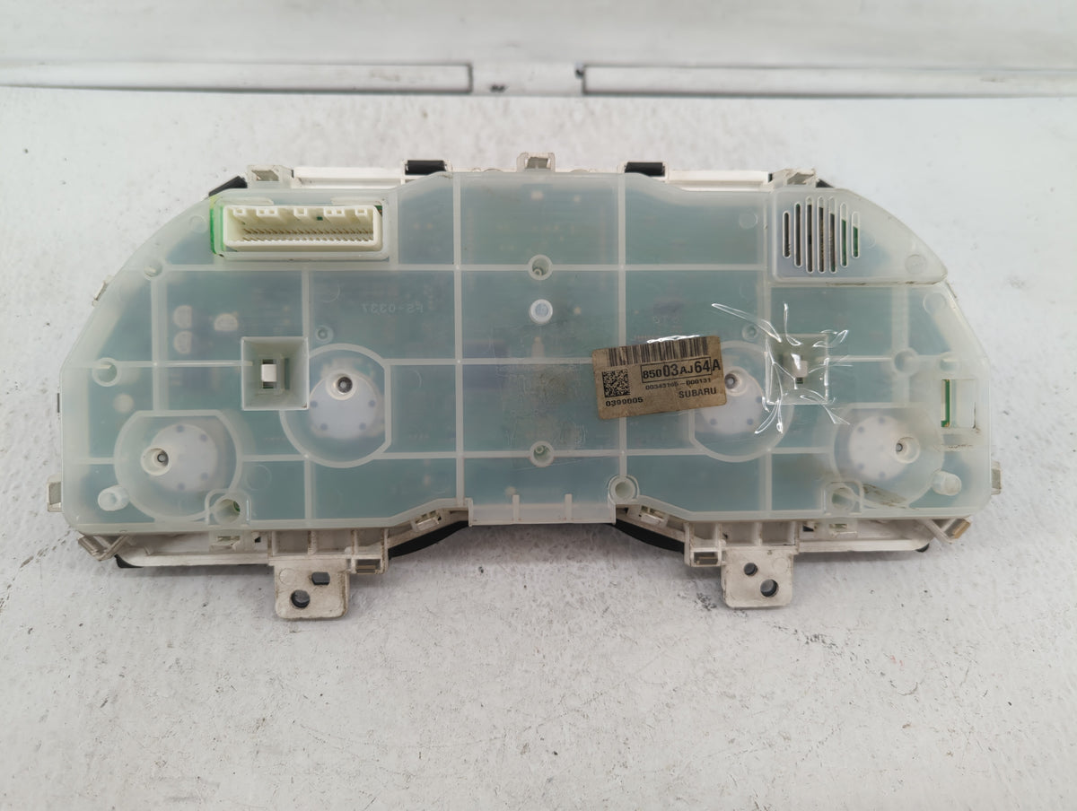 2012 Subaru Legacy Instrument Cluster Speedometer Gauges P/N:85003AJ64A Miles: Fits OEM Used Auto Parts - Oemusedautoparts1.