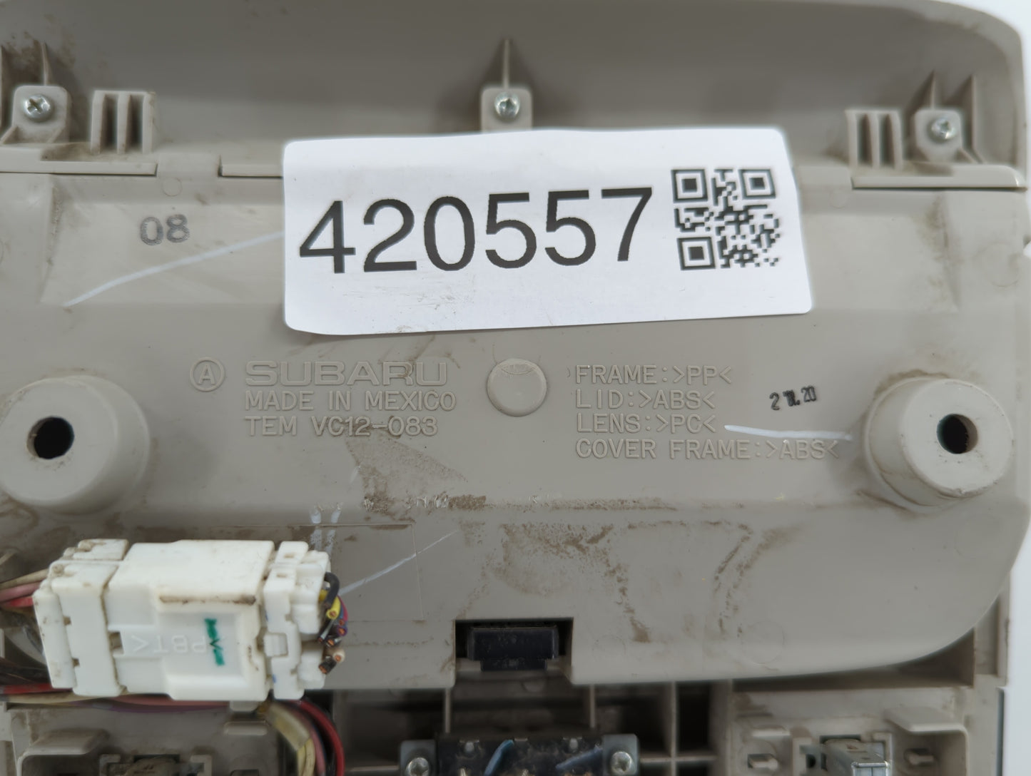 2012 Subaru Legacy Overhead Roof Console - Oemusedautoparts1.com