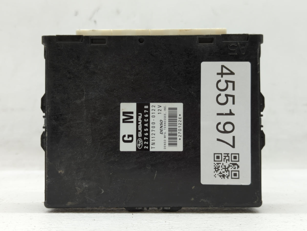 2012 Subaru Legacy PCM Engine Control Computer ECU ECM PCU OEM P/N:22765AC67B OEM Used Auto Parts - Oemusedautoparts1.com