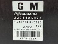 2012 Subaru Legacy PCM Engine Control Computer ECU ECM PCU OEM P/N:22765AC67B Fits OEM Used Auto Parts - Oemusedautoparts1.c
