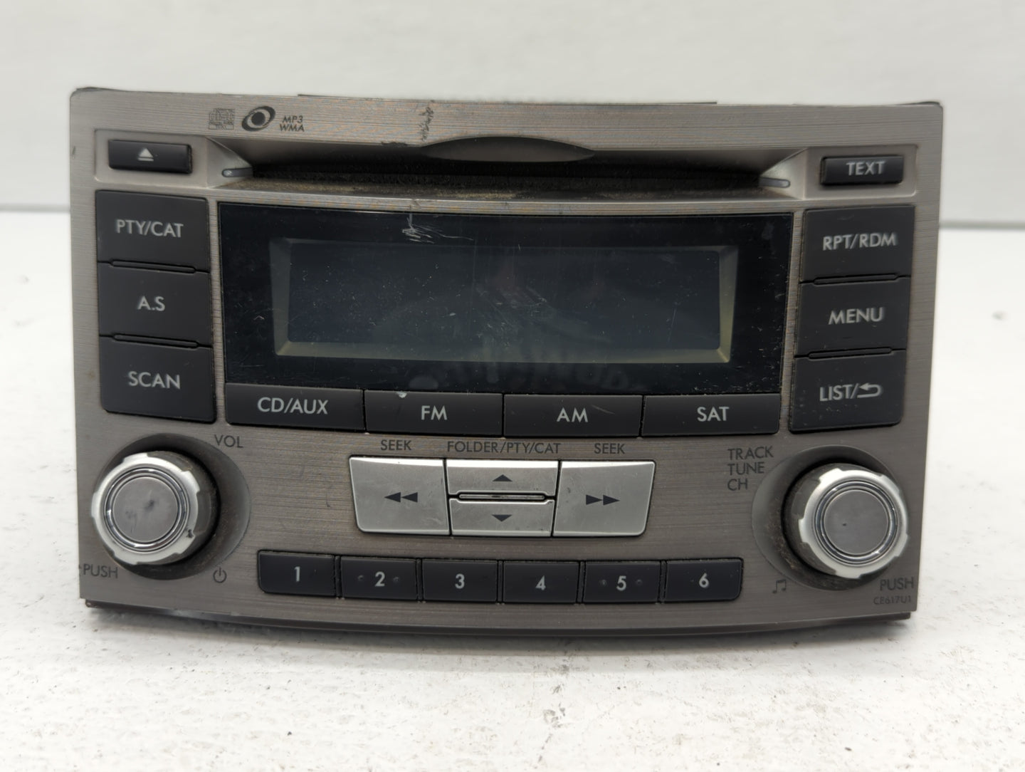 2012-2014 Subaru Legacy Radio AM FM Cd Player Receiver Replacement P/N:86201AJ61A Fits Fits 2012 2013 2014 OEM Used Auto Par