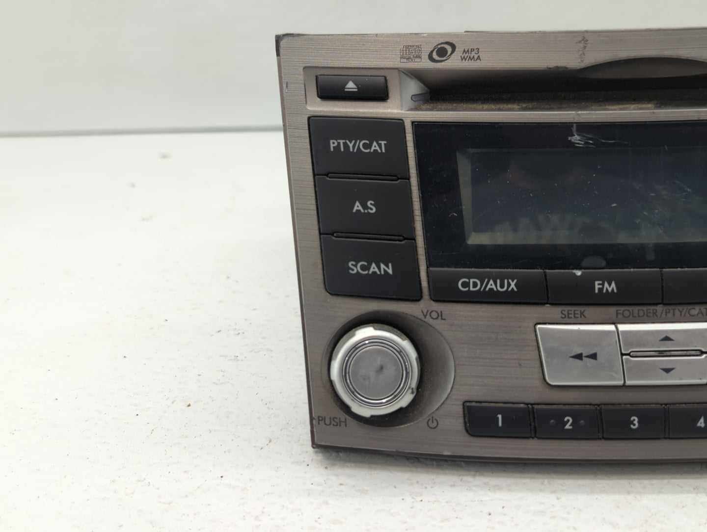 2012-2014 Subaru Legacy Radio AM FM Cd Player Receiver Replacement P/N:86201AJ61A Fits Fits 2012 2013 2014 OEM Used Auto Par