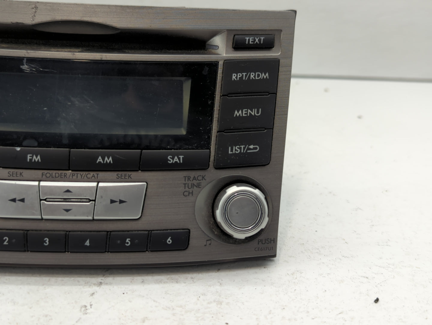 2012-2014 Subaru Legacy Radio AM FM Cd Player Receiver Replacement P/N:86201AJ61A Fits Fits 2012 2013 2014 OEM Used Auto Par
