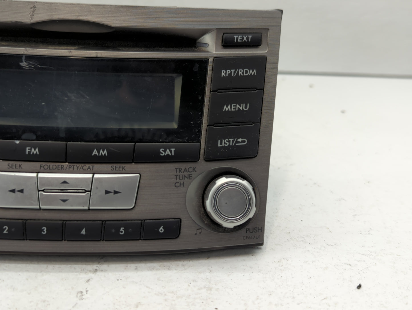 2012-2014 Subaru Legacy Radio AM FM Cd Player Receiver Replacement P/N:86201AJ61A Fits Fits 2012 2013 2014 OEM Used Auto Par