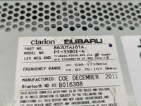 2012-2014 Subaru Legacy Radio AM FM Cd Player Receiver Replacement P/N:86201AJ61A Fits Fits 2012 2013 2014 OEM Used Auto Par