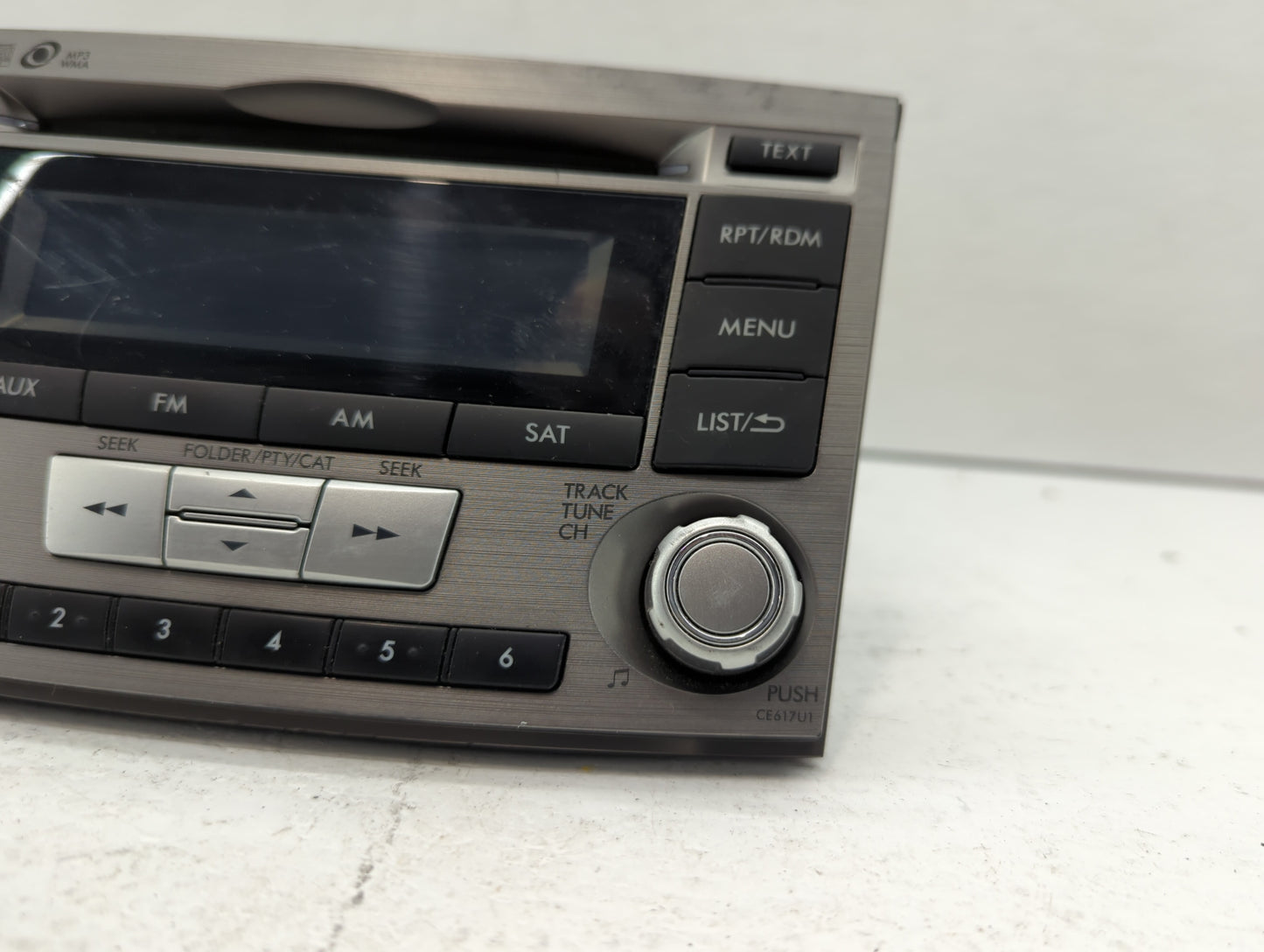 2012-2014 Subaru Legacy Radio AM FM Cd Player Receiver Replacement P/N:86201AJ61A Fits Fits 2012 2013 2014 OEM Used Auto Par
