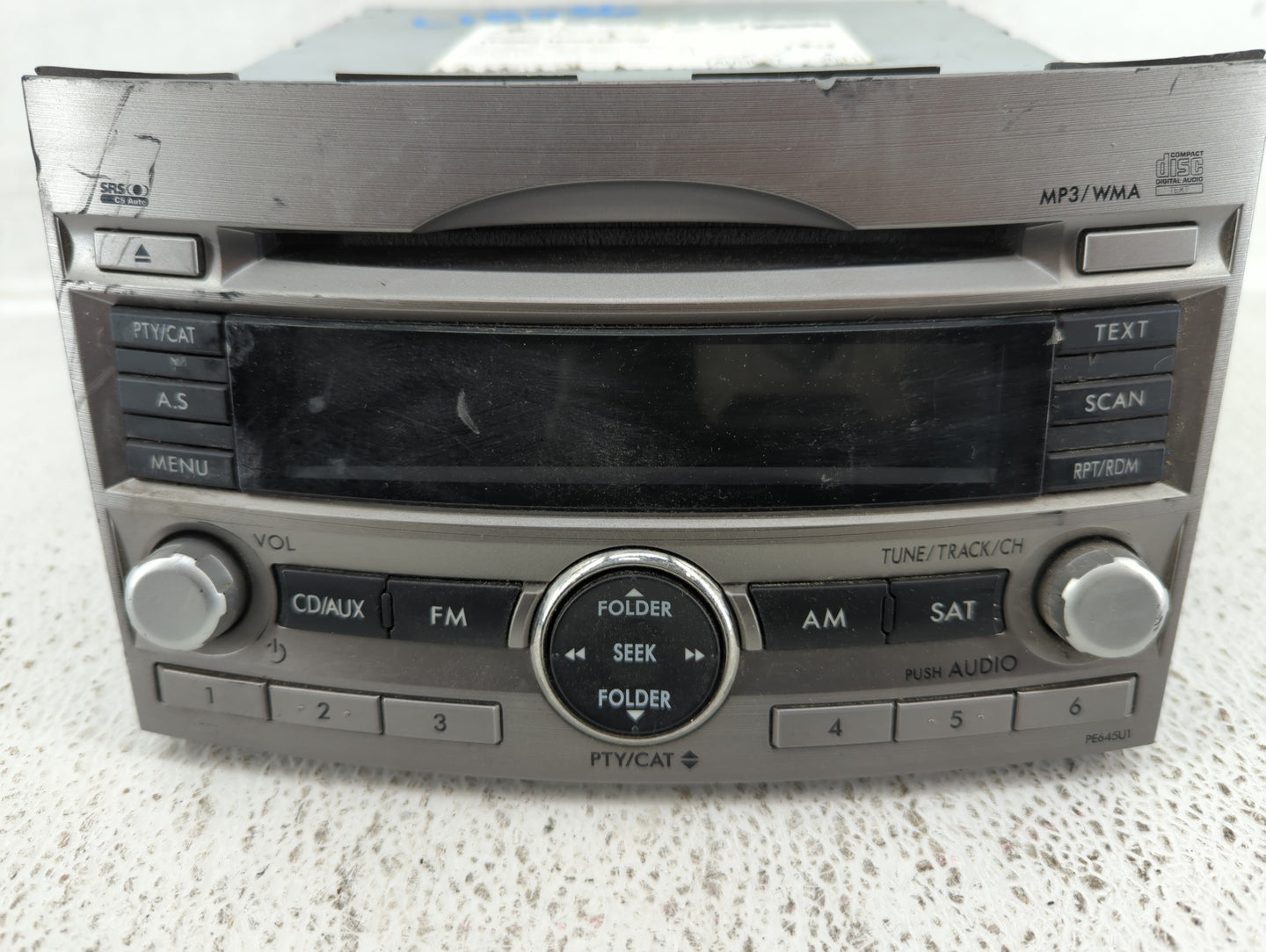 2010-2012 Subaru Legacy Am Fm Cd Player Radio Receiver - Oemusedautoparts1.com