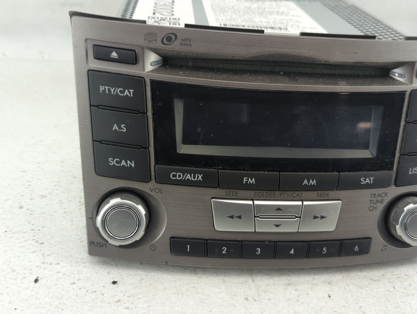 2012-2014 Subaru Legacy Am Fm Cd Player Radio Receiver - Oemusedautoparts1.com