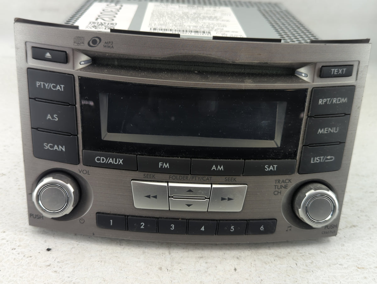 2012-2014 Subaru Legacy Am Fm Cd Player Radio Receiver 573002 - Oemusedautoparts1.com
