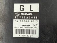 2012 Subaru Legacy PCM Engine Control Computer ECU ECM PCU OEM P/N:TN112700-0113 22765AC66B Fits OEM Used Auto Parts - Oemus